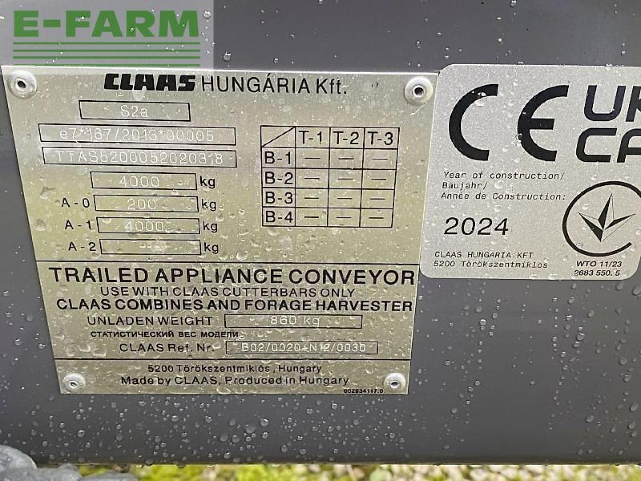 Додатни делови за жнеач на сточна храна CLAAS vario 560: слика 10