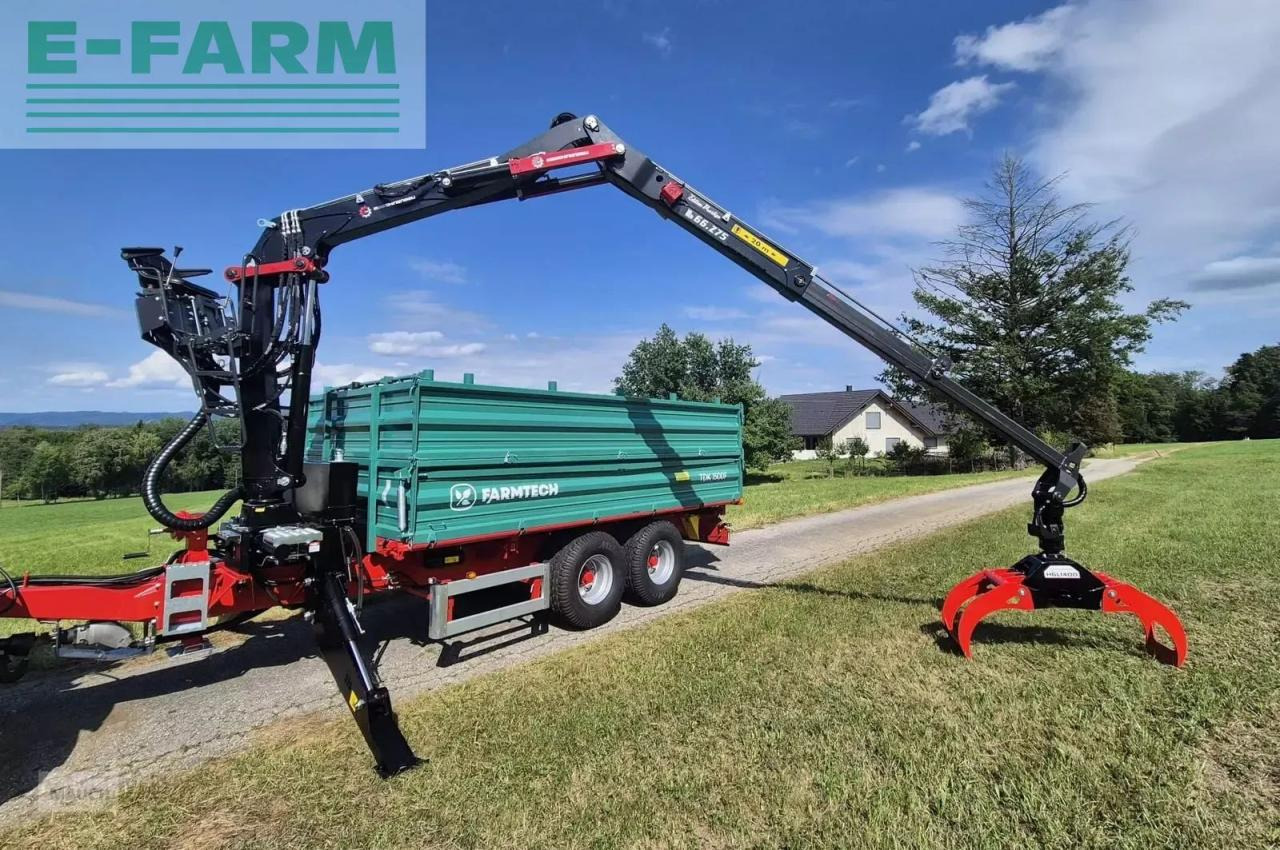 Farmtech tdk 1500f + kran - Земјоделска приколка за истурање/ Истурач: слика 2 Farmtech tdk 1500f + kran - Земјоделска приколка за истурање/ Истурач: слика 2