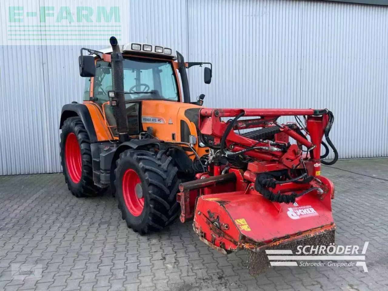 Fendt 412 vario tms + dücker una 500 - Трактор: слика 1 Fendt 412 vario tms + dücker una 500 - Трактор: слика 1