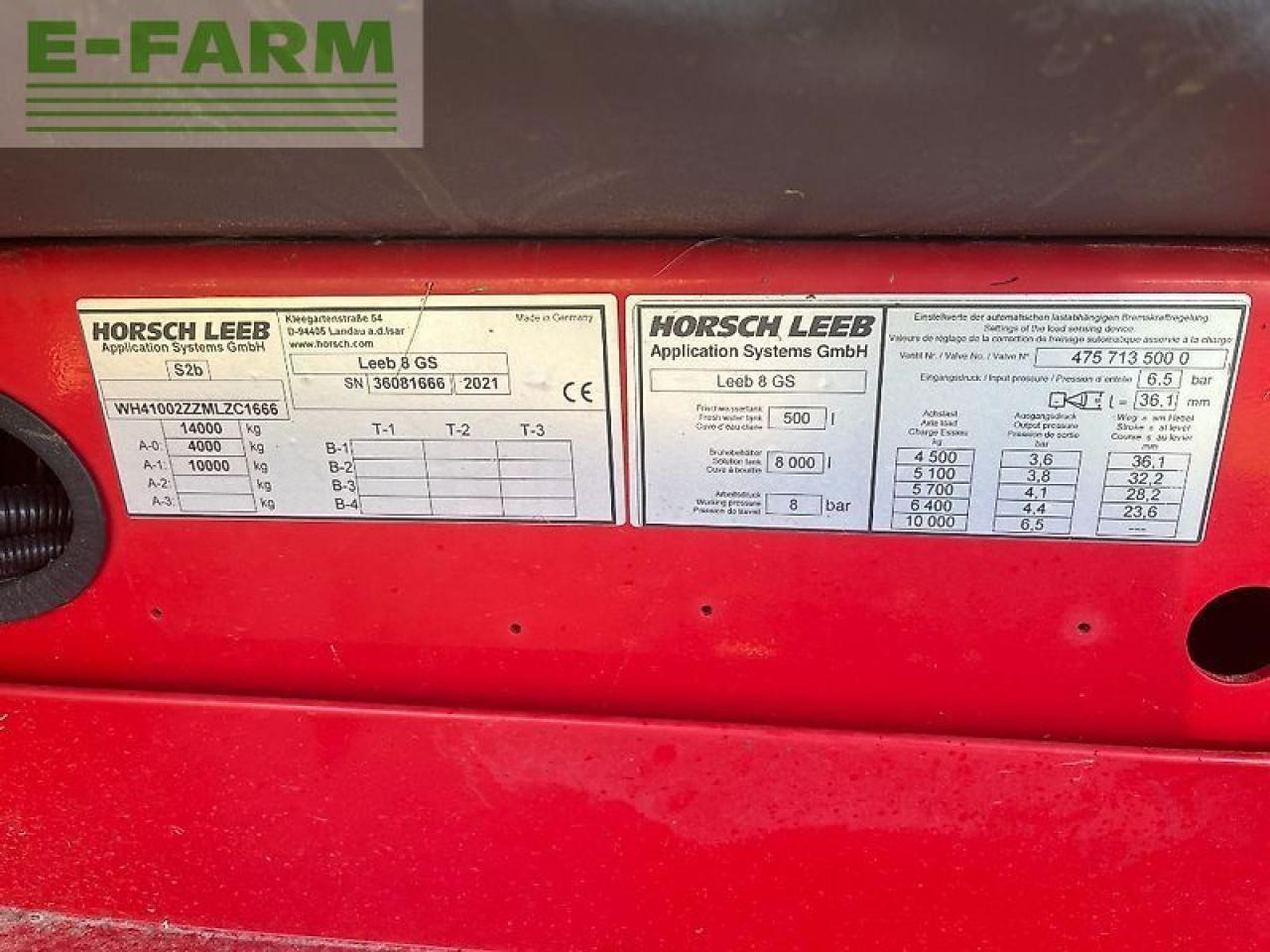 Horsch leeb 8 gs - Стазен распрскувач: слика 3 Horsch leeb 8 gs - Стазен распрскувач: слика 3