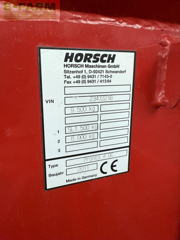 Horsch pronto 4 dc - vollausstattung - Семенска дупчалка: слика 2 Horsch pronto 4 dc - vollausstattung - Семенска дупчалка: слика 2