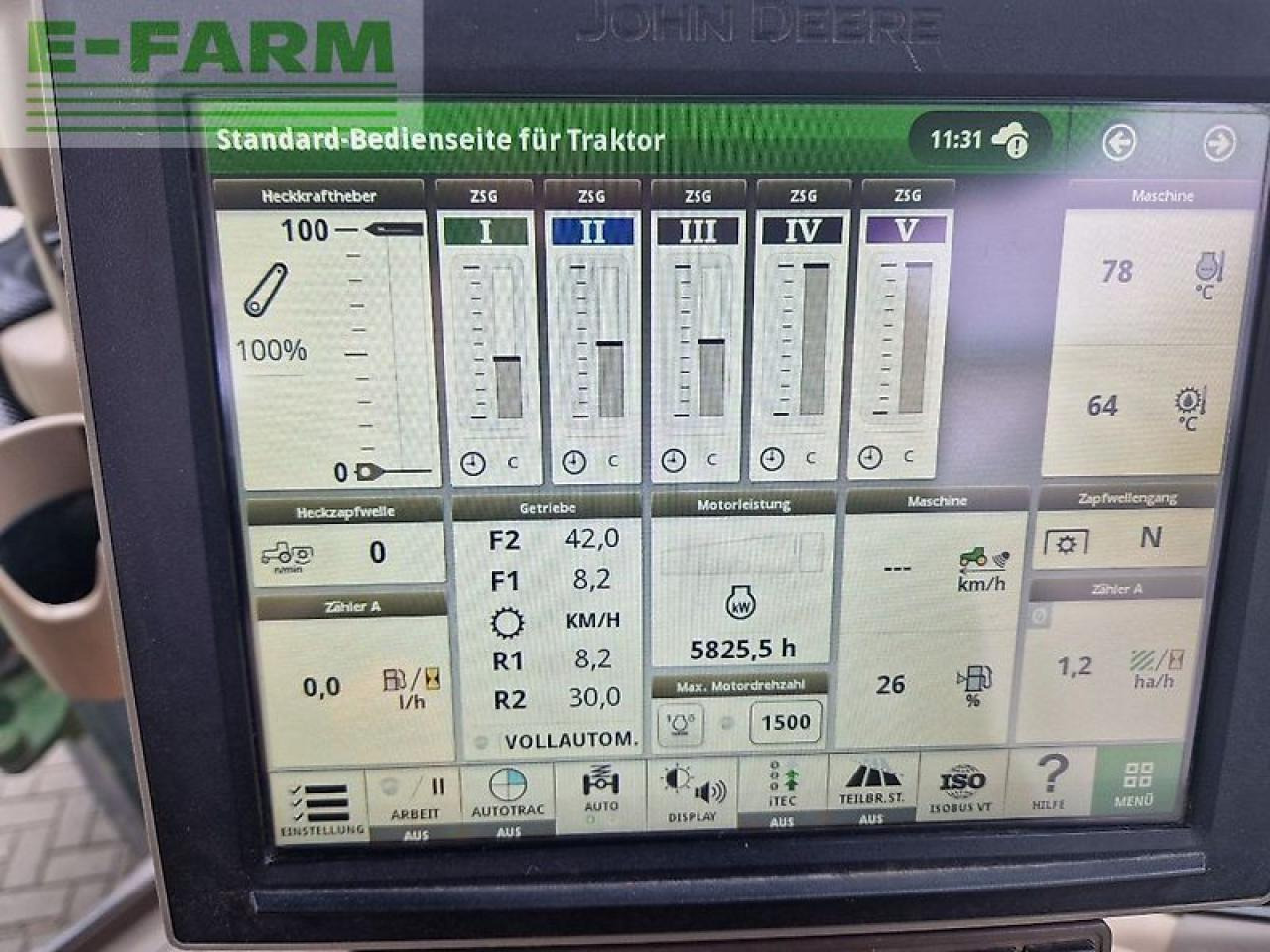 Трактор John Deere 6215r: слика 13 Трактор John Deere 6215r: слика 13