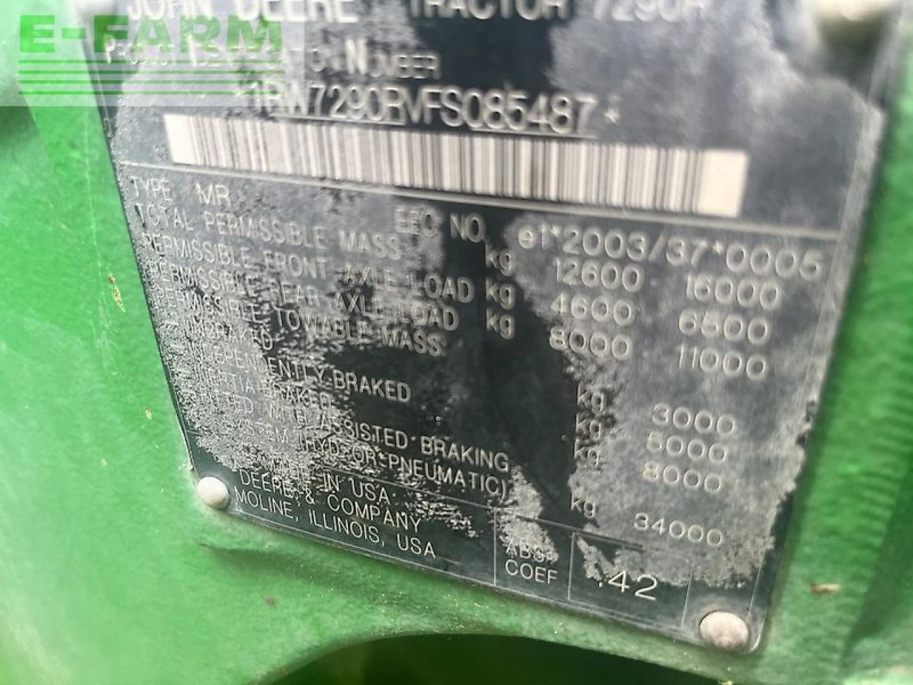 John Deere 7290r - Трактор: слика 1 John Deere 7290r - Трактор: слика 1