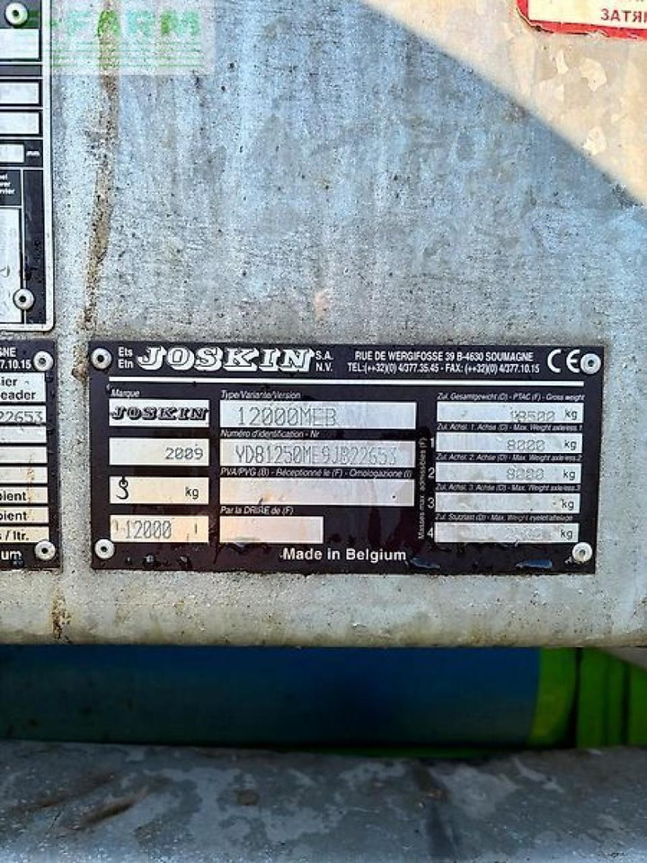 Joskin güllefass 12000liter modulo2 - Опрема за наѓубрување: слика 5 Joskin güllefass 12000liter modulo2 - Опрема за наѓубрување: слика 5