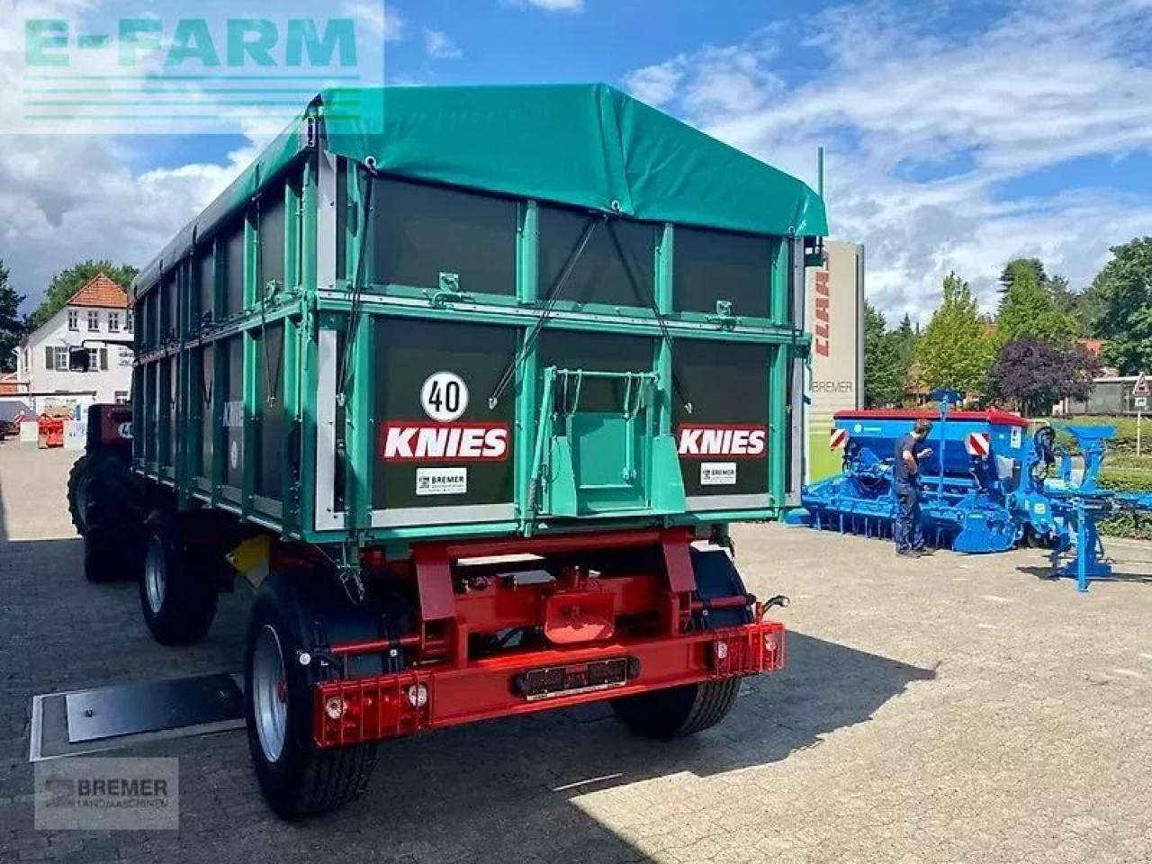 Knies kd 180 mit abdeckplane - Земјоделска приколка за истурање/ Истурач: слика 4 Knies kd 180 mit abdeckplane - Земјоделска приколка за истурање/ Истурач: слика 4