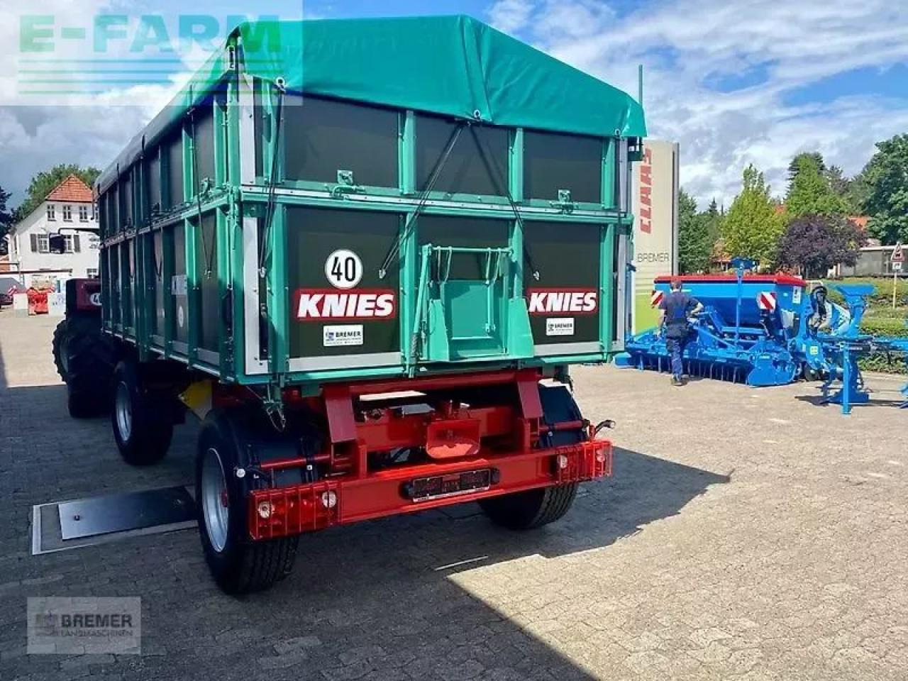 Knies kd 180 mit abdeckplane - Земјоделска приколка за истурање/ Истурач: слика 3 Knies kd 180 mit abdeckplane - Земјоделска приколка за истурање/ Истурач: слика 3