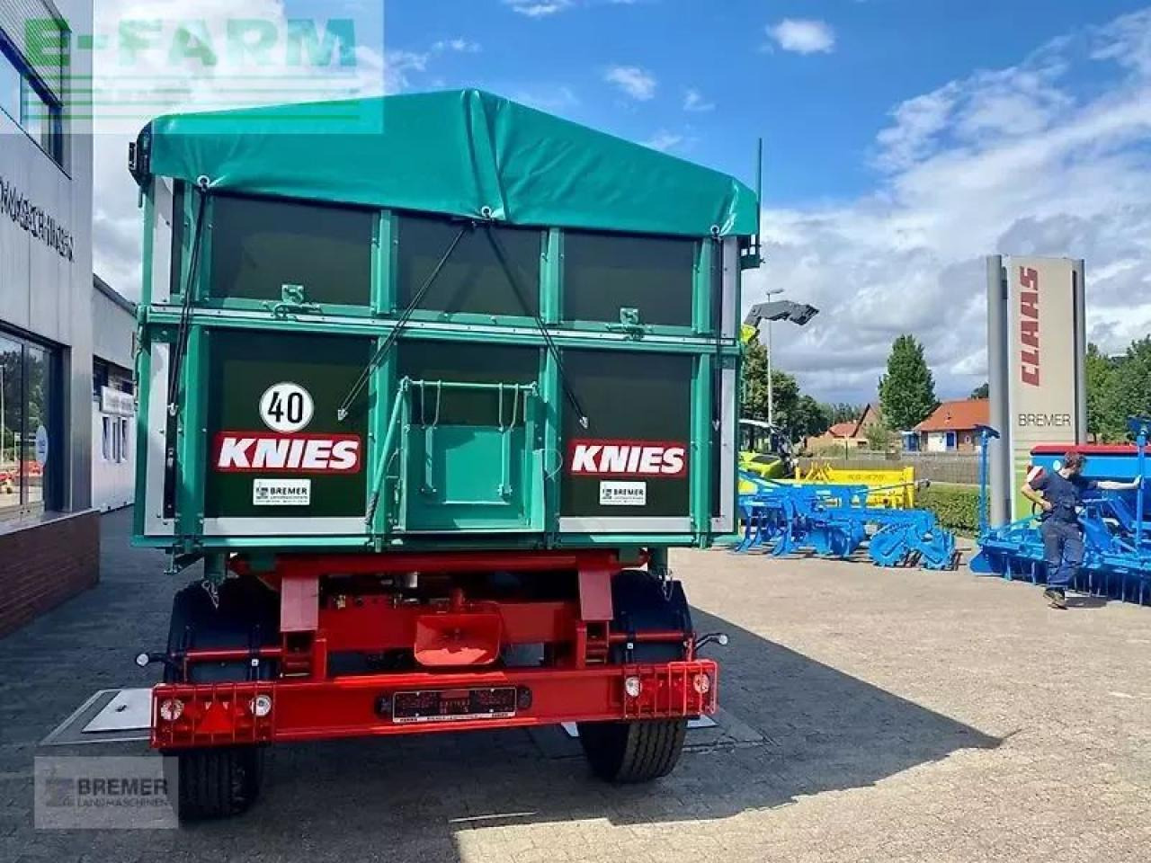 Knies kd 180 mit abdeckplane - Земјоделска приколка за истурање/ Истурач: слика 2 Knies kd 180 mit abdeckplane - Земјоделска приколка за истурање/ Истурач: слика 2