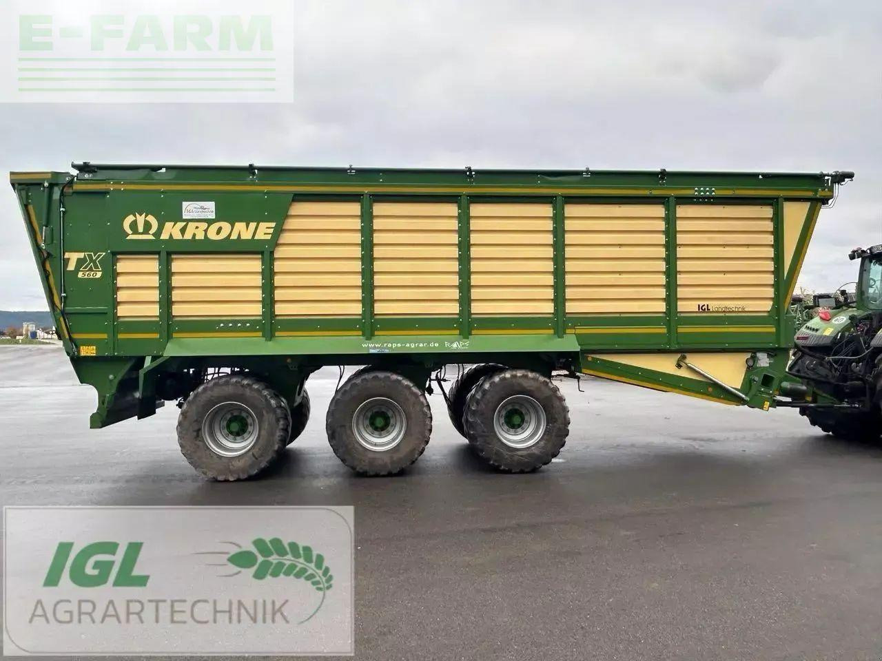 Krone tx 560 - Земјоделска приколка за истурање/ Истурач: слика 4 Krone tx 560 - Земјоделска приколка за истурање/ Истурач: слика 4