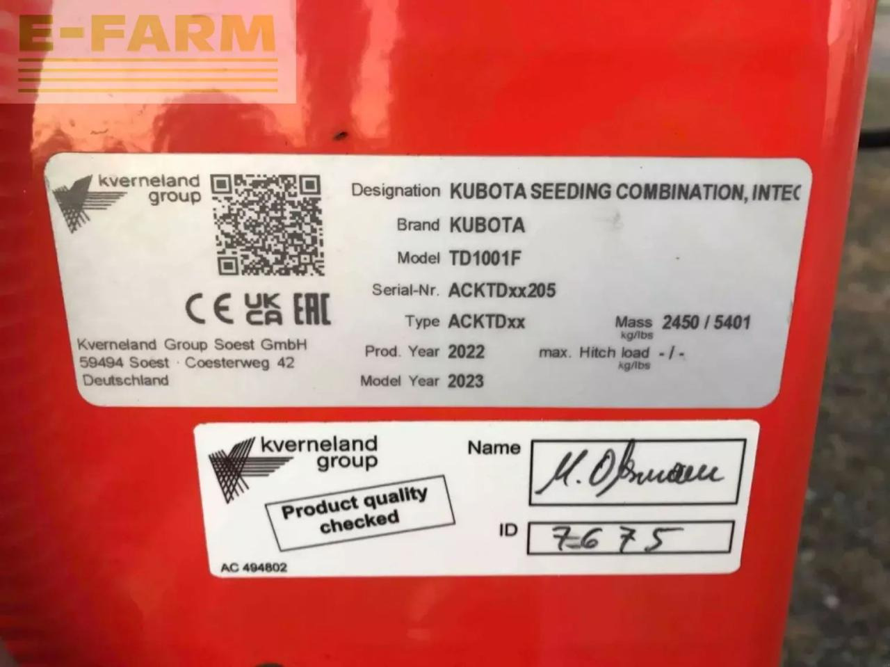 Kubota semoir à grains td1601f kubota - Прецизна машина за сеење: слика 5 Kubota semoir à grains td1601f kubota - Прецизна машина за сеење: слика 5