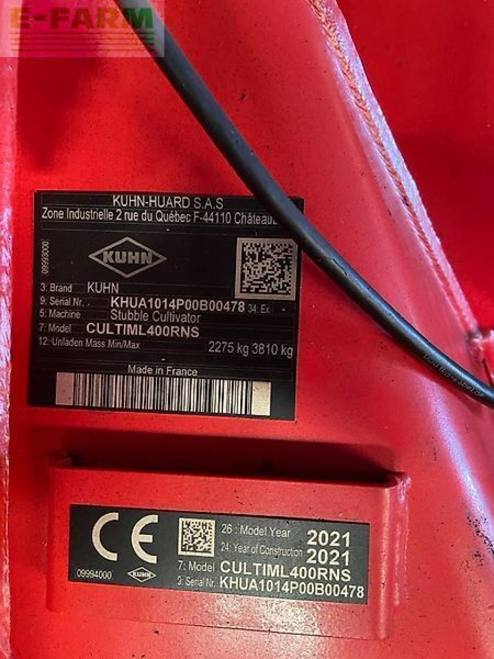 Kuhn cultimer l400r - Култиватор: слика 2 Kuhn cultimer l400r - Култиватор: слика 2