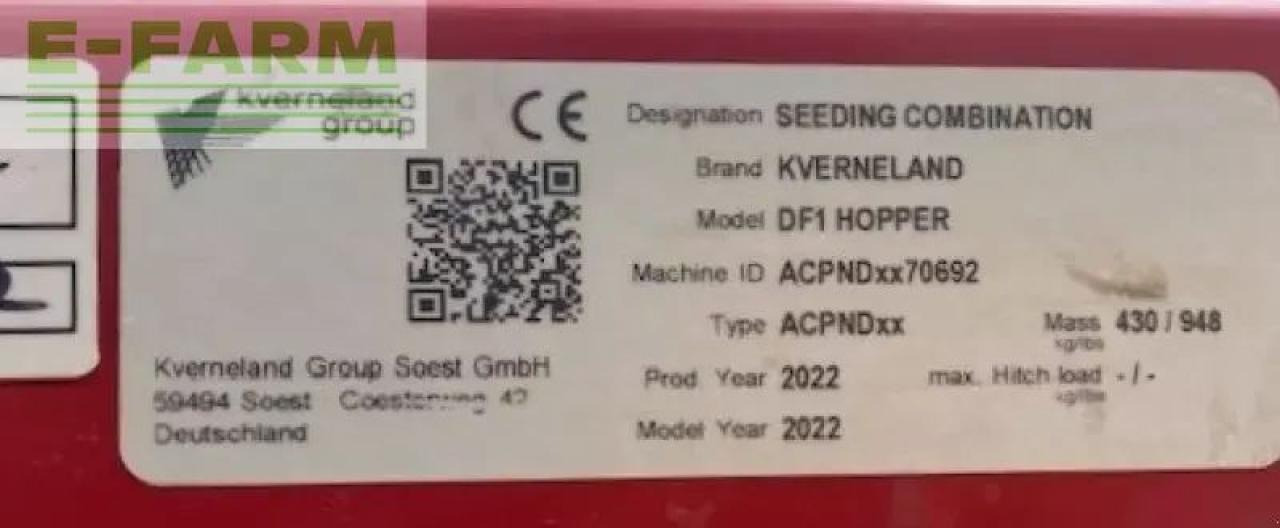 Kverneland df-1 gødningsmaskine - Распрскувач на вештачко ѓубриво: слика 4 Kverneland df-1 gødningsmaskine - Распрскувач на вештачко ѓубриво: слика 4