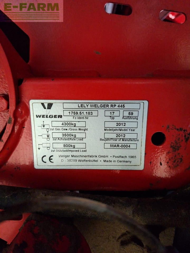 Lely RP 445 - Балирка за квадратни бали: слика 5 Lely RP 445 - Балирка за квадратни бали: слика 5