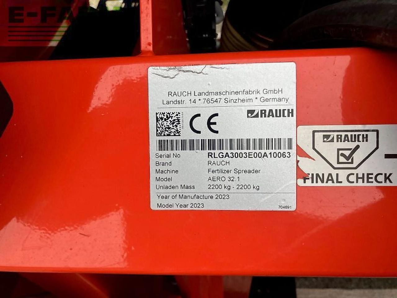 Распрскувач на вештачко ѓубриво Rauch: слика 10