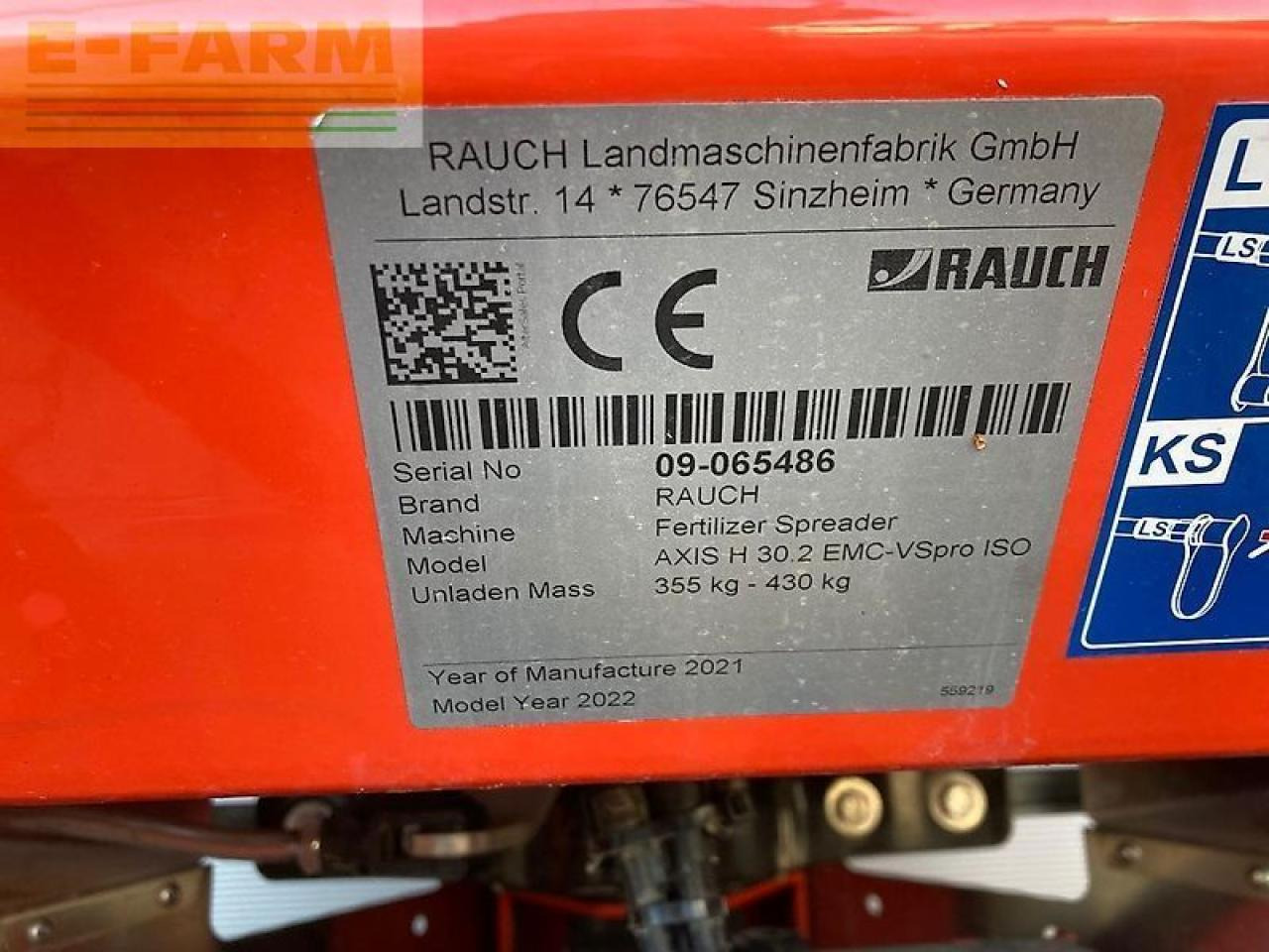 Rauch axis h 30.2/40.2 - Распрскувач на вештачко ѓубриво: слика 5 Rauch axis h 30.2/40.2 - Распрскувач на вештачко ѓубриво: слика 5