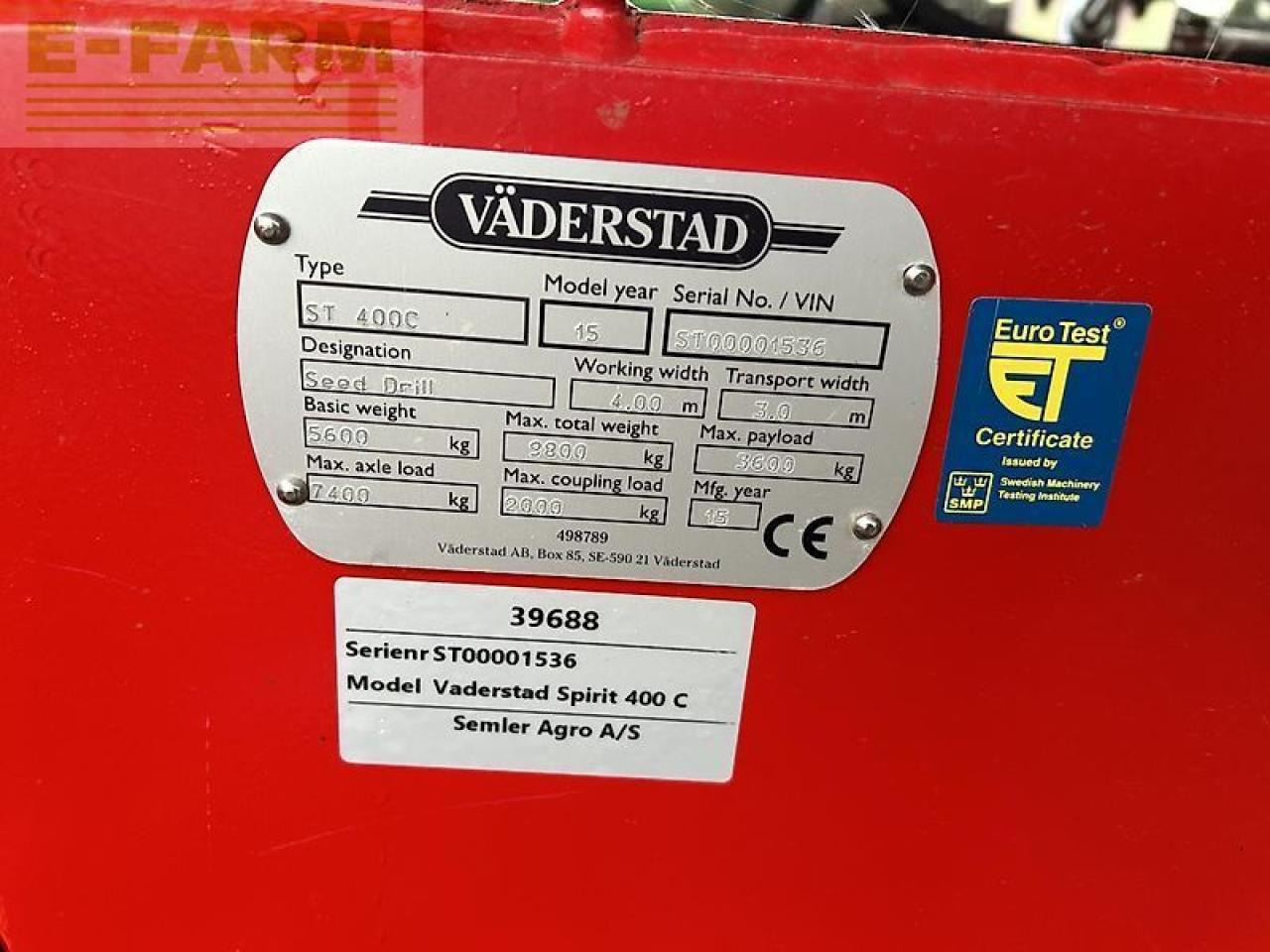 Väderstad spirit 400c - Семенска дупчалка: слика 4 Väderstad spirit 400c - Семенска дупчалка: слика 4