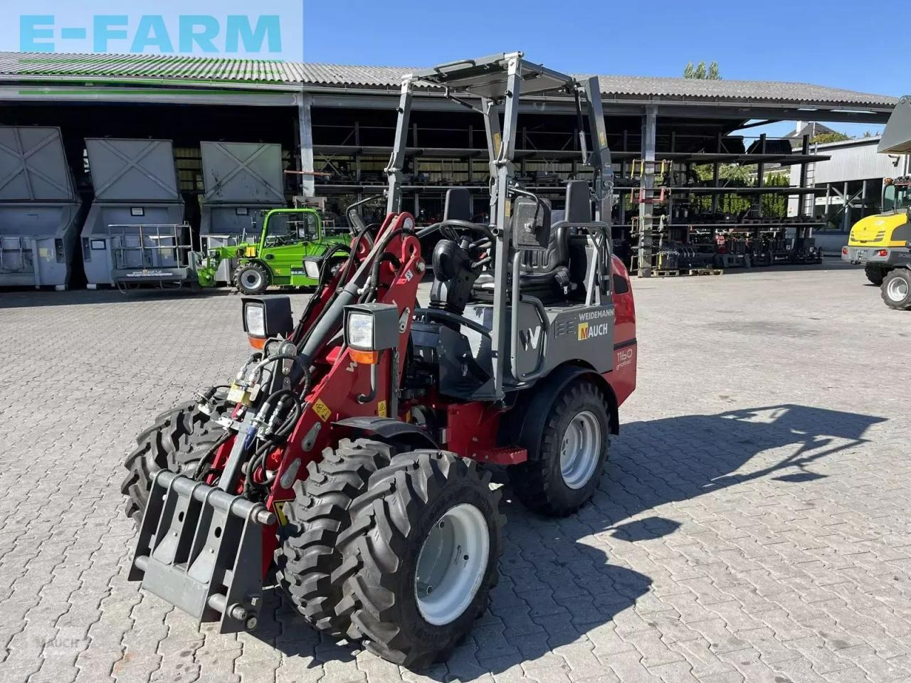 Weidemann 1160e mit 350h, klappdach, straßenzulassung - Натоварувач на тркала: слика 2 Weidemann 1160e mit 350h, klappdach, straßenzulassung - Натоварувач на тркала: слика 2