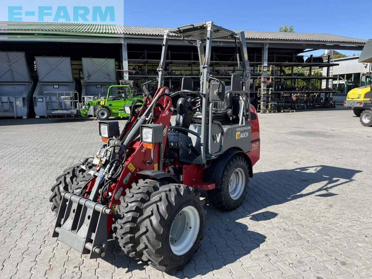 Weidemann 1160e mit 350h, klappdach, straßenzulassung - Мини багер: слика 2 Weidemann 1160e mit 350h, klappdach, straßenzulassung - Мини багер: слика 2