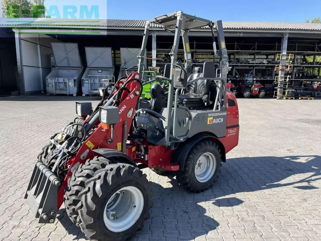 Weidemann 1160e mit 350h, klappdach, straßenzulassung - Натоварувач на тркала: слика 1 Weidemann 1160e mit 350h, klappdach, straßenzulassung - Натоварувач на тркала: слика 1