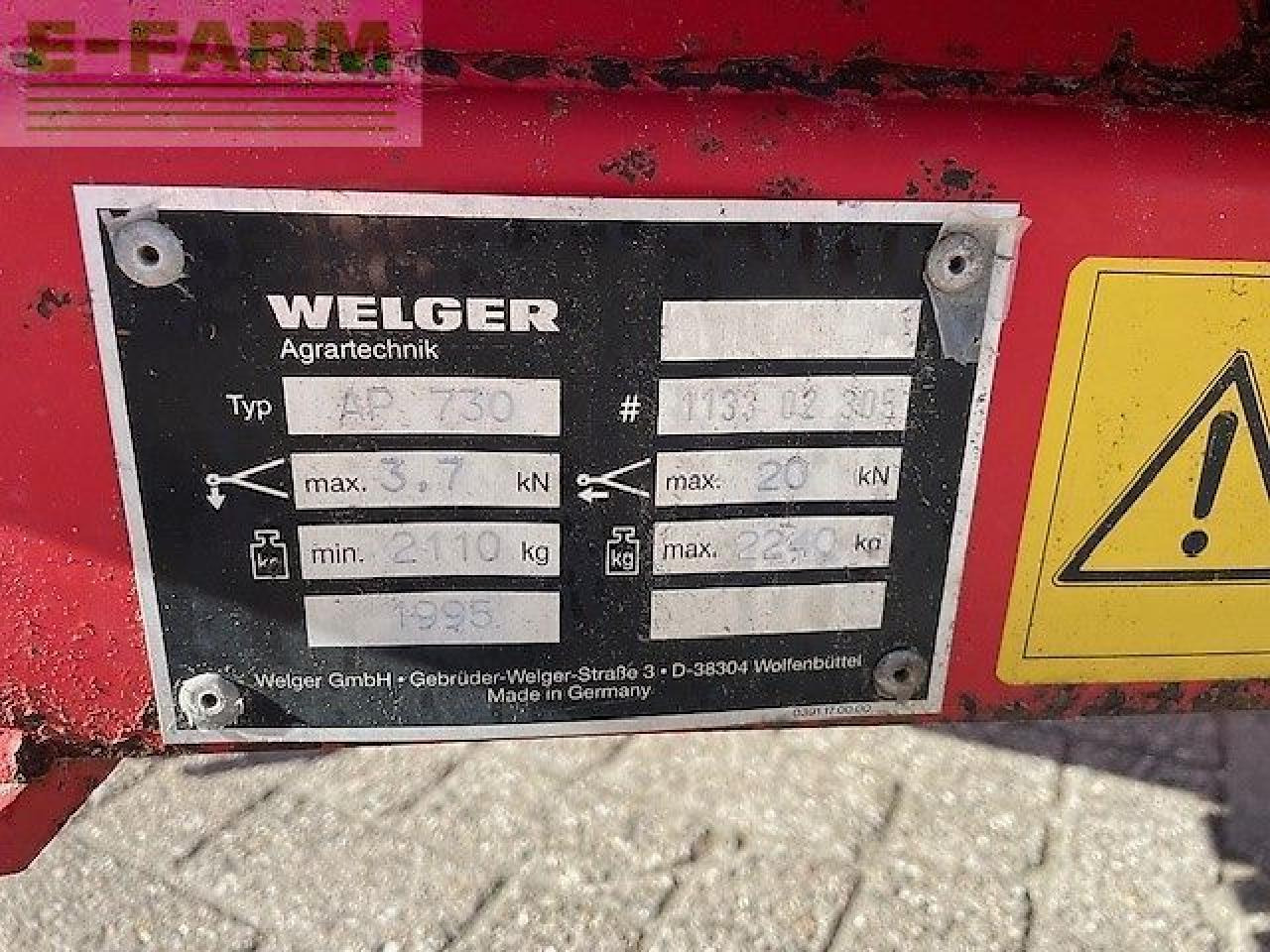 Welger ap 730 pers - Балирка за квадратни бали: слика 4 Welger ap 730 pers - Балирка за квадратни бали: слика 4