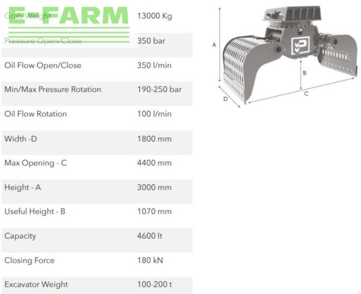 Hg100.200 - Фаќалка за Градежна машина: слика 2 Hg100.200 - Фаќалка за Градежна машина: слика 2