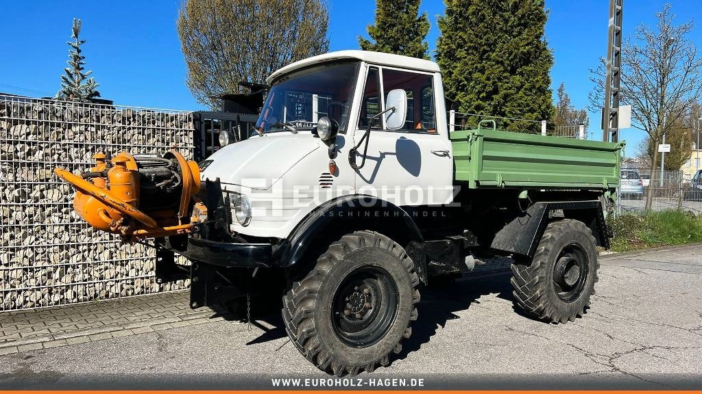 Unimog 406 Allrad Zapfwelle Luftkompressor Pritsche AHK - Камион со кабинска шасија: слика 2 Unimog 406 Allrad Zapfwelle Luftkompressor Pritsche AHK - Камион со кабинска шасија: слика 2