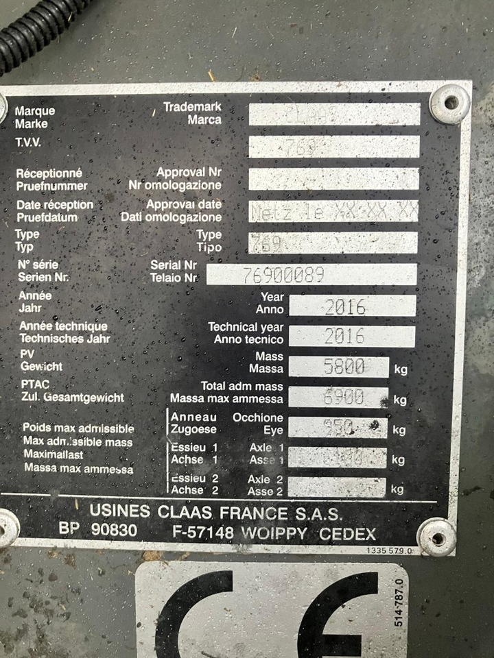 CLAAS Rollant 454 - Превртувачка опрема: слика 4 CLAAS Rollant 454 - Превртувачка опрема: слика 4