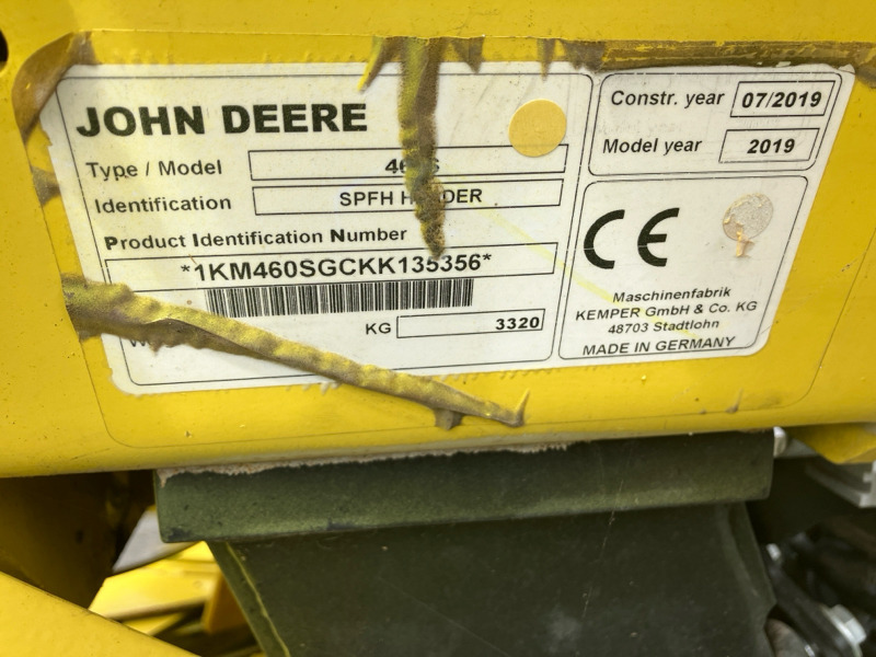 Машина за жнеење John Deere 8600 mit Kemper 460 StalkBuster und 639 PickUp: слика 12
