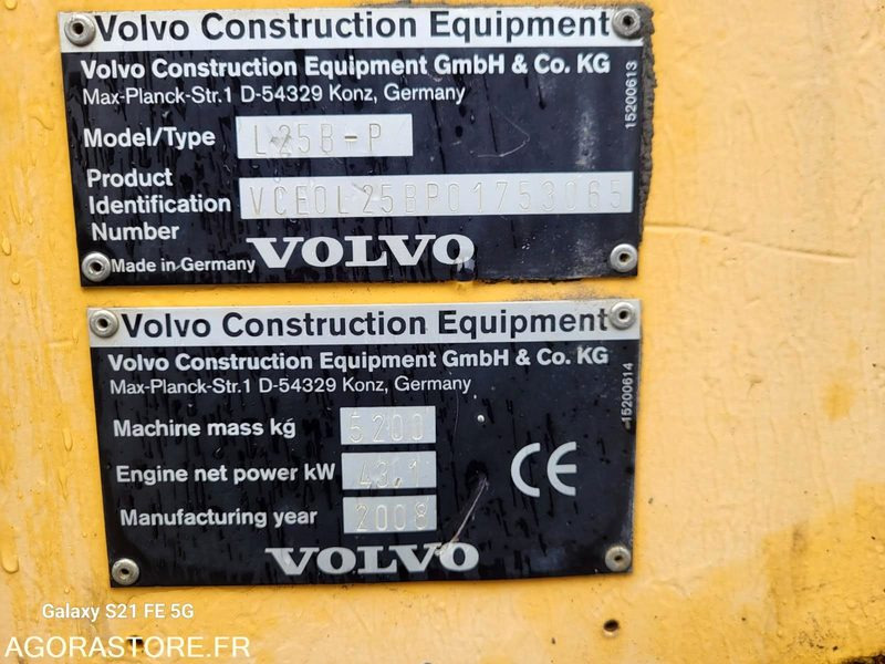 CHARGEUSE VOLVO L25B-P 2008 6200 HEURES - Натоварувач: слика 5 CHARGEUSE VOLVO L25B-P 2008 6200 HEURES - Натоварувач: слика 5