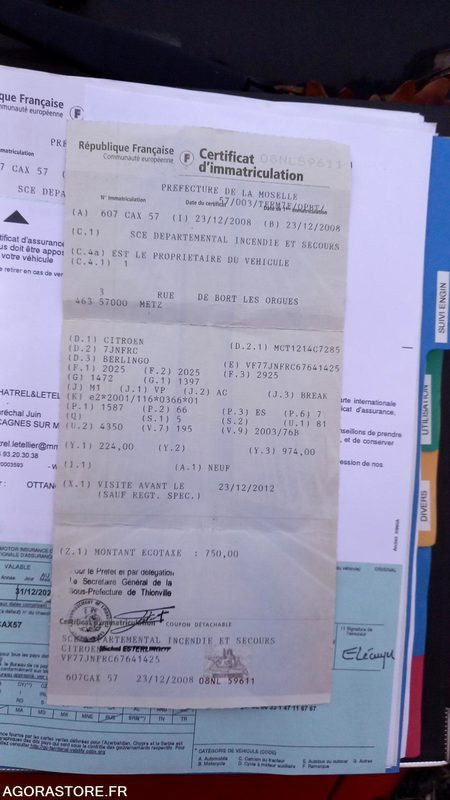 Мало комбе CITROËN - BERLINGO - 2008 - 133907KM - 607CAX57: слика 27