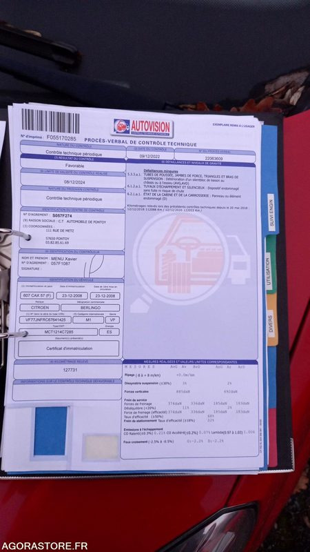 Мало комбе CITROËN - BERLINGO - 2008 - 133907KM - 607CAX57: слика 26