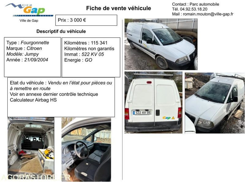 FOURGONNETTE CITROEN JUMPY - Мало комбе: слика 2 FOURGONNETTE CITROEN JUMPY - Мало комбе: слика 2