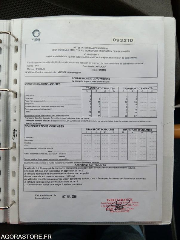 IVECO BUS CROSSWAY N°093210 - Школски автобус: слика 5 IVECO BUS CROSSWAY N°093210 - Школски автобус: слика 5