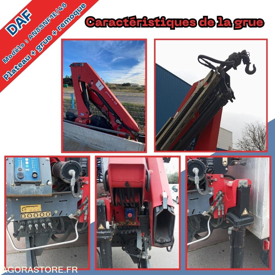 Camion DAF plateau avec grue HMF + Remorque Lecitrail – Prêt à travailler ! - Камион: слика 5 Camion DAF plateau avec grue HMF + Remorque Lecitrail – Prêt à travailler ! - Камион: слика 5