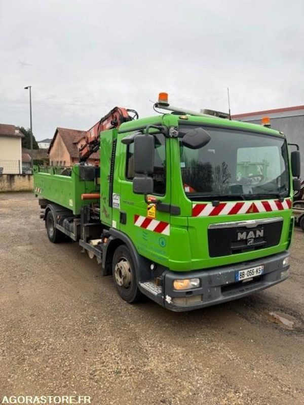 Camion MAN TGL 12T Grue - Benne - Камион: слика 2 Camion MAN TGL 12T Grue - Benne - Камион: слика 2