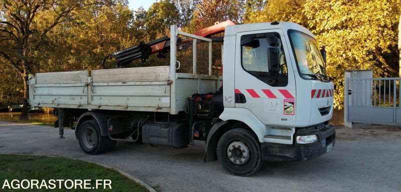 Camion benne avec grue - Renault Midlum 2001 293846kms - Камион: слика 3 Camion benne avec grue - Renault Midlum 2001 293846kms - Камион: слика 3