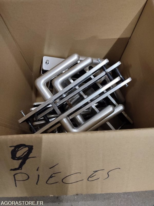 Lot de 9 poignées de porte en aluminium pour cylindres - Алат/ Опрема: слика 1 Lot de 9 poignées de porte en aluminium pour cylindres - Алат/ Опрема: слика 1