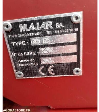 Majar RDM125 - Распрскувач на вештачко ѓубриво: слика 2 Majar RDM125 - Распрскувач на вештачко ѓубриво: слика 2