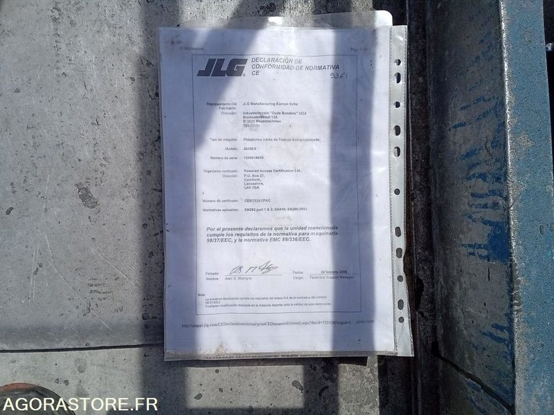 Nacelle electrique à ciseaux JLG 2030ES - Дигачка платформа: слика 5 Nacelle electrique à ciseaux JLG 2030ES - Дигачка платформа: слика 5