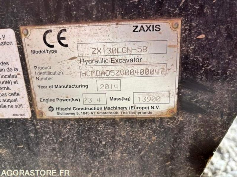 PELLE A CHENILLE ACIER HITACHI ZX130LCN-5B - Багер: слика 4 PELLE A CHENILLE ACIER HITACHI ZX130LCN-5B - Багер: слика 4