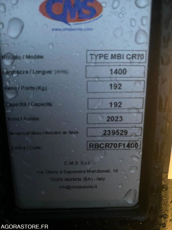 Godet Curage 1400mm CR70 NEUF - Резервни делови за Градежна машина: слика 2 Godet Curage 1400mm CR70 NEUF - Резервни делови за Градежна машина: слика 2