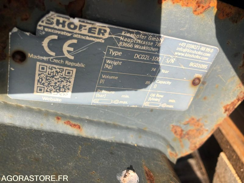 Godet curage 1000mm LEHNHOFF MS01 - Резервни делови за Градежна машина: слика 4 Godet curage 1000mm LEHNHOFF MS01 - Резервни делови за Градежна машина: слика 4