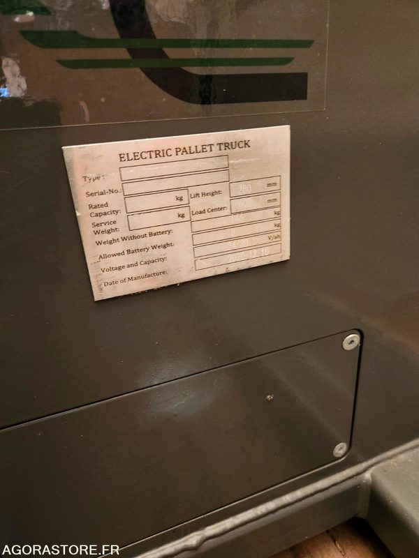 Transpalette électrique 1500kg - neuf - Вилушкар за палети: слика 2 Transpalette électrique 1500kg - neuf - Вилушкар за палети: слика 2