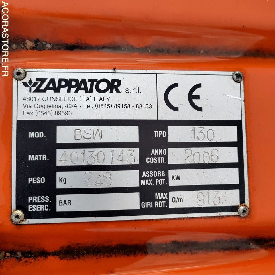 ZAPPATOR TYPE BSW.BALAYEUSE 3 POINTS - Возило за метење: слика 2 ZAPPATOR TYPE BSW.BALAYEUSE 3 POINTS - Возило за метење: слика 2