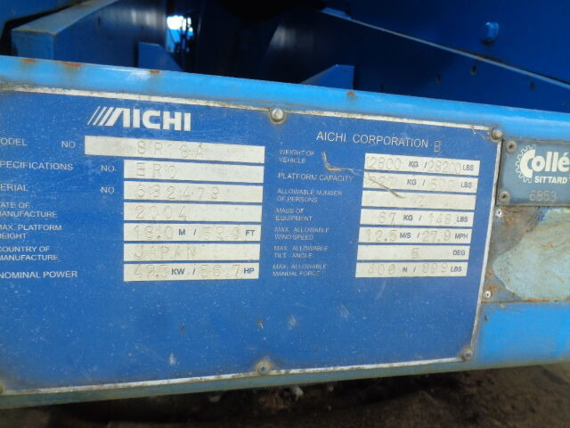 Aichi SR18A - Телескопска платформа: слика 5 Aichi SR18A - Телескопска платформа: слика 5