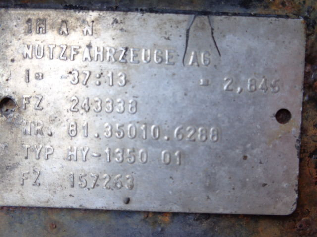 MAN HY - 1350 all ratios 2.85 ; 3.08 ; 2.71 ; 3.7 . 81350106134, 813 - Диференцијален запчаник на брзина за Камион: слика 5 MAN HY - 1350 all ratios 2.85 ; 3.08 ; 2.71 ; 3.7 . 81350106134, 813 - Диференцијален запчаник на брзина за Камион: слика 5