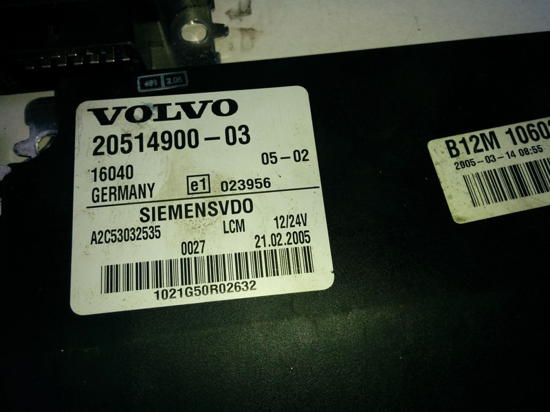 Volvo Siemts VDO 20514900-03 20569213-P03. 20744283-01. 20865208-02. - Единица за контрола: слика 4 Volvo Siemts VDO 20514900-03 20569213-P03. 20744283-01. 20865208-02. - Единица за контрола: слика 4
