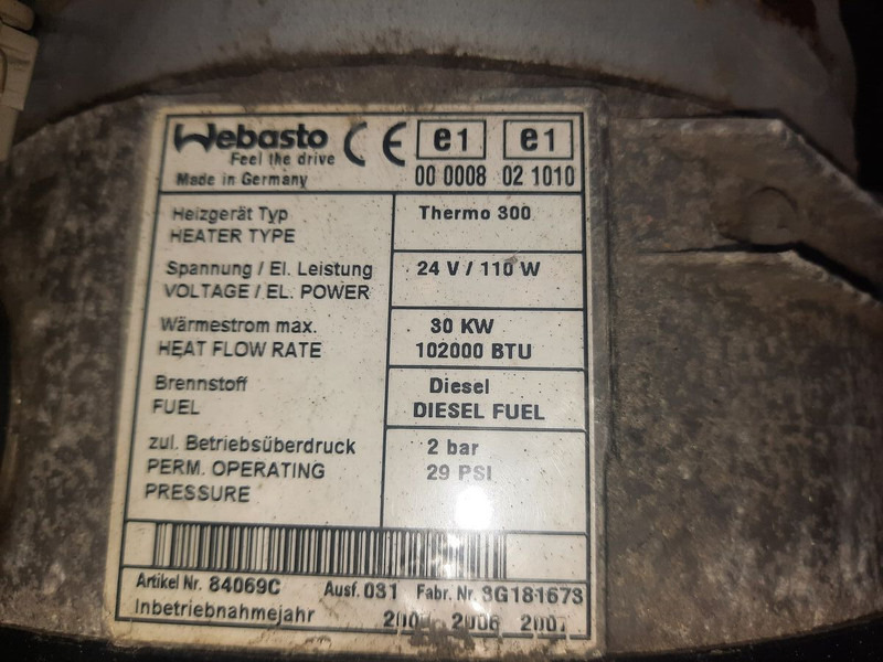 Webasto termo 300 - Греење/ Вентилација: слика 2 Webasto termo 300 - Греење/ Вентилација: слика 2