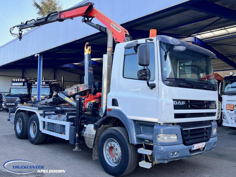 DAF CF 85.410 6x4 Bladgeveerd, Palfinger PK16001, Pallift - Камион со кука за подигање, Камион со кран: слика 1 DAF CF 85.410 6x4 Bladgeveerd, Palfinger PK16001, Pallift - Камион со кука за подигање, Камион со кран: слика 1