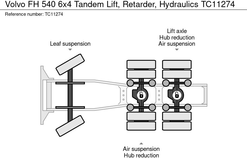 Volvo FH 540 6x4 Tandemlift, Retarder, Hydrauliek - Камион влекач: слика 2 Volvo FH 540 6x4 Tandemlift, Retarder, Hydrauliek - Камион влекач: слика 2