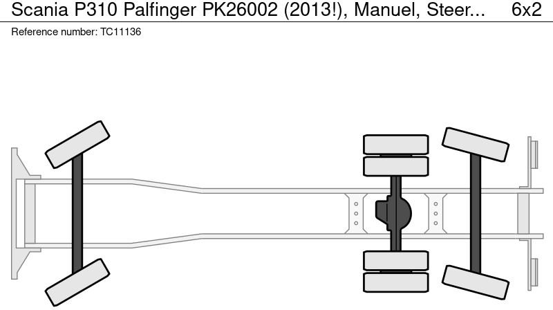 Scania P310 Palfinger PK26002 (2013!), Manuel, Steering axle - Камион со платформа, Камион со кран: слика 2 Scania P310 Palfinger PK26002 (2013!), Manuel, Steering axle - Камион со платформа, Камион со кран: слика 2